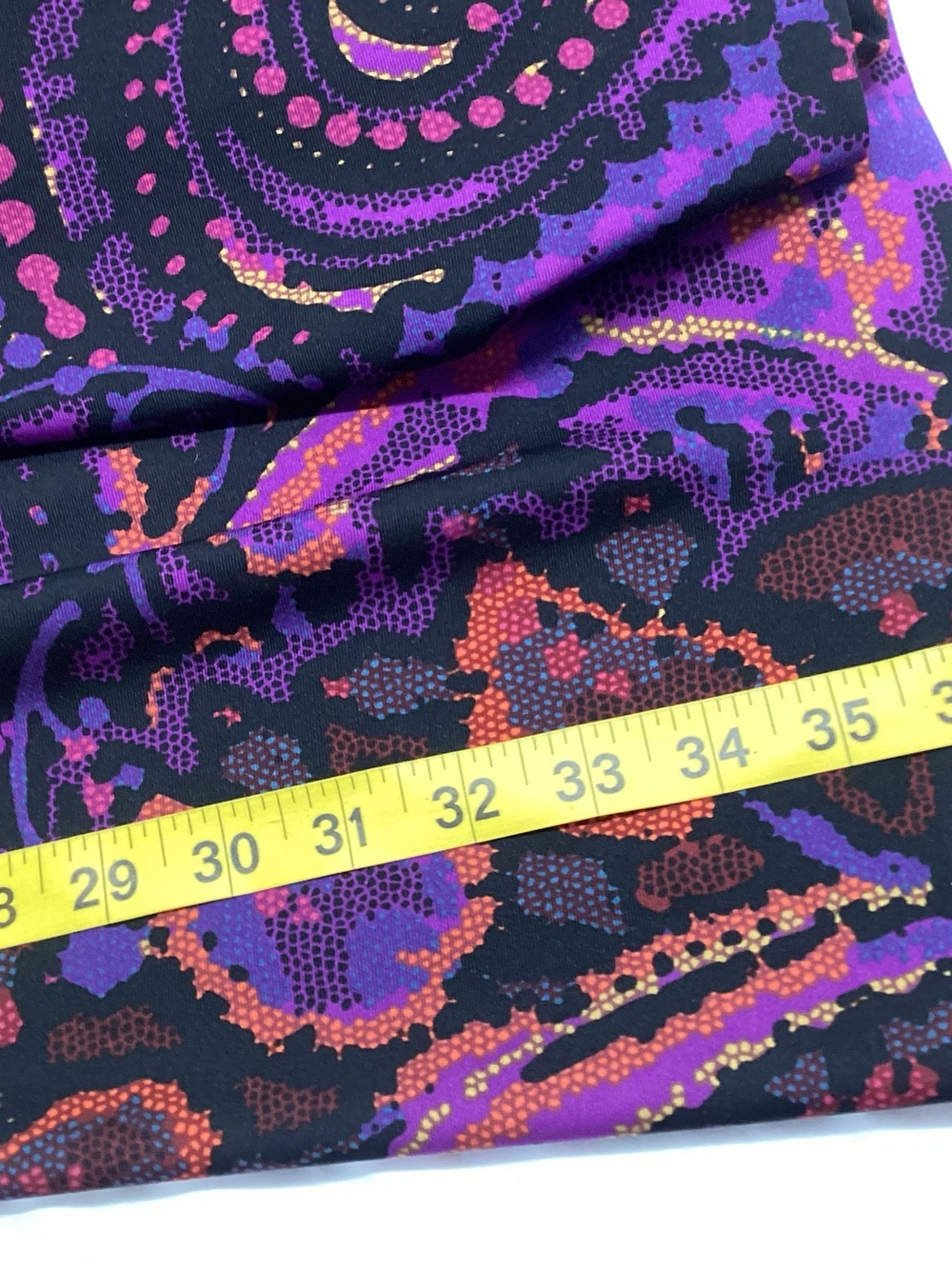 Donna Morgan Red & Purple Paisley Fit-and-Flare Dress - Picture 6 of 9
